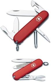 img 2 attached to 🔪 Versatile Knife Combo: Victorinox Swiss Army Tinker and Classic - Red, 91mm and 58mm