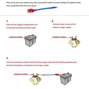 img 1 attached to 🔌 12V Car Wireless Remote Control Battery Switch Disconnect - Latching Relay Anti-Theft System by E-Kylin, featuring Electromagnetic Solenoid Valve Terminal Master Kill