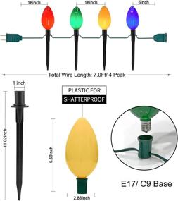 img 3 attached to Многоцветное рождественское водонепроницаемое украшение C9