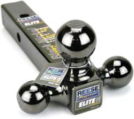 🔧 reese towpower 7039800 triple ball mount: versatile and universal solution in sleek black nickel design logo