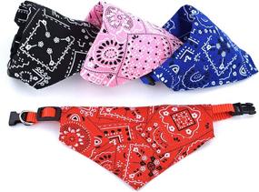 img 2 attached to 🐾 TOOGOO Adjustable Small Size Red Pet Dog Cat Bandana Scarf Collar for Improved SEO