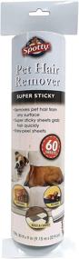 img 4 attached to 🐾 Super Sticky Pet Hair Remover Lint Roller Refill, 60 Sheets - Ideal for Clothes and Furniture