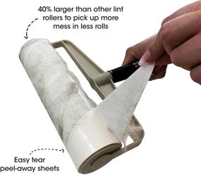 img 3 attached to 🐾 Super Sticky Pet Hair Remover Lint Roller Refill, 60 Sheets - Ideal for Clothes and Furniture