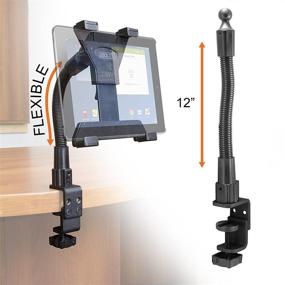 img 3 attached to 📱 iBOLT TabDock Flexpro Clamp- Heavy Duty C-Clamp Mount for 7" - 10" Tablets (iPad, Nexus, Samsung Galaxy Tab) - Ideal for Desks, Tables, Wheelchairs, and More: Perfect Solution for Homes, Schools, Offices, Hospitals