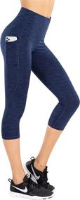 img 3 attached to LifeSky Waisted Control Leggings Stretching Sports & Fitness and Other Sports