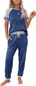 img 4 attached to AUTOMET Loungewear Crewneck Sweatpants Tracksuit