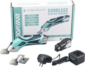 img 2 attached to 🔌 JOAVANI Cordless Electric Scissors for Sewing, Fabric Cutting, Crafting - Two Batteries, Lower Noise