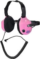 pink race scanner headphones with noise reduction logo