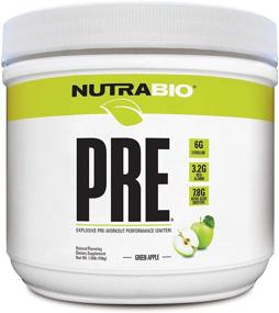 img 3 attached to 🍏 NutraBio PRE Workout Powder: Enhanced Performance with Natural Flavors and Amino Acids - Green Apple Flavor