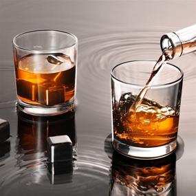 img 1 attached to 🥃 Veecom Whiskey Glass Set with 6 Whiskey Stones - Perfect Gift for Men