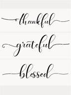 🏠 enhance your home décor with grateful thankful blessed stencils: a 3-piece set for painting on wood, walls, signs, and crafts logo