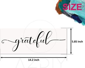 img 3 attached to 🏠 Enhance Your Home Décor with Grateful Thankful Blessed Stencils: A 3-Piece Set for Painting on Wood, Walls, Signs, and Crafts