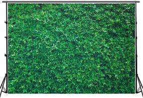 img 4 attached to Vibrant Green Leaves Photography Backdrop: 7FTx5FT Nature Grass Background for Birthday Wedding Photo Studio Prop – Stunning Party Wall Décor