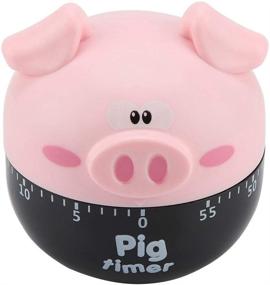 img 2 attached to 🐷 Cute Cartoon Pig Kitchen Timer - Stylish Pink Cooking Mechanical Home Decor - Perfect Counters for Cooking Timing Tool