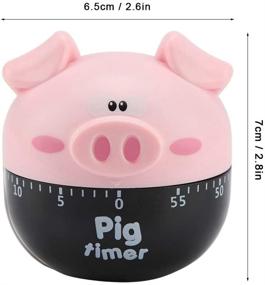 img 3 attached to 🐷 Cute Cartoon Pig Kitchen Timer - Stylish Pink Cooking Mechanical Home Decor - Perfect Counters for Cooking Timing Tool