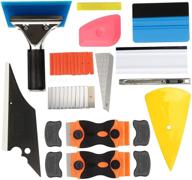 gissvogeek 12-in-1 window tint application kit with felt squeegee, scrapers, and utility knife - perfect for tinting, vinyl wrapping, and more! logo