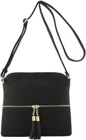 img 3 attached to 👜 Stylish and Practical Lightweight Medium Crossbody Bag with Tassel – Perfect for Any Occasion