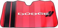 dodge red windshield sunshade by plasticolor 003705r01 logo