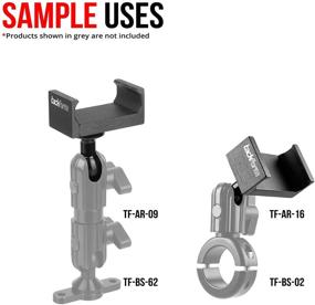 img 1 attached to 📱 Tackform Серия Enduro Алюминиевый Вес на пружинах для телефона: Надежное крепление для телефонов шириной до 3,4" и толщиной 0,5" с шариком диаметром 20 мм