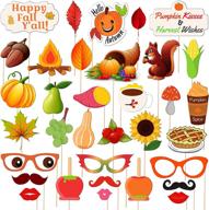 happy fall photo booth props logo