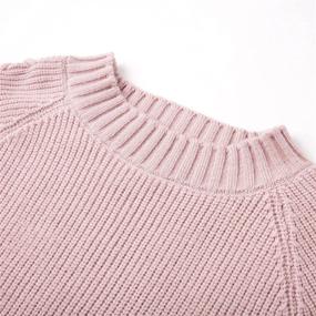 img 2 attached to 👧 Cute and Cozy: Curipeer Girl’s Long Sleeve Knit Sweater with Lace Up Crewneck – Perfect Holiday Pullover for Ages 6-13Y