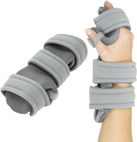 img 4 attached to Resting Hand Splint (Right) - Night Immobilizer Wrist Finger Brace - Thumb Stabilizer Wrap - Support for Arthritis, Tendonitis, Carpal Tunnel Pain - Functional Aid for Sprains and Fractures (Medium)