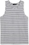 lars amadeus striped sleeveless medium men's clothing in shirts logo