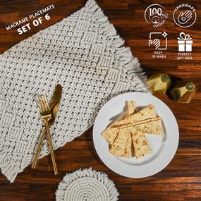 img 3 attached to 🏡 Folkulture Placemats: Elevate Your Thanksgiving and Christmas with Farmhouse Charm