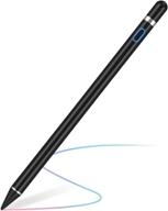 🖊️ mikicat black rechargeable stylus pen: 1.5mm fine point smart pencil for ipad & tablets with touch screens логотип