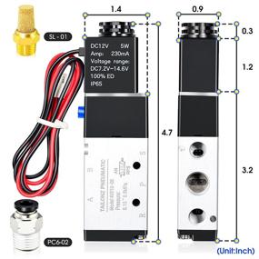 img 3 attached to 💨 Pneumatic Solenoid 4V210 08: Efficient Pilot Operated Connection for Enhanced Performance