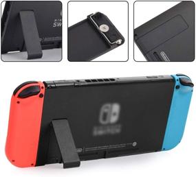 img 3 attached to 🎮 Enhanced Kickstand Back Shell Holder for Nintendo Switch: Repair Kit + Screwdriver Included