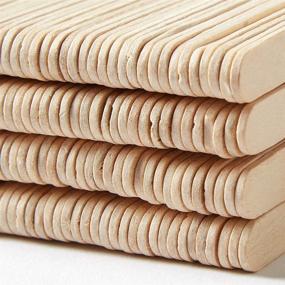 img 2 attached to 🖌️ hand2mind Natural Wood Craft Sticks for Homeschool Arts and Crafts, Waxing and Classroom Art Supplies - 4-1/2 x 3/8 Inch (Pack of 1,000)