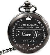 🎁 engraved anniversary pocket watch: perfect gifts for husbands logo