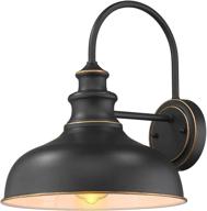 🏡 zeyu farmhouse gooseneck barn light: stylish 11-inch wall sconce in black finish 02a390 rob логотип