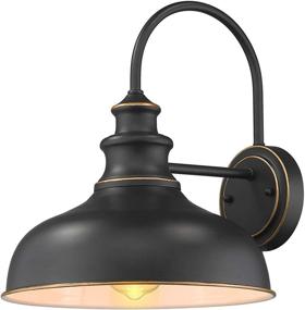 img 4 attached to 🏡 Zeyu Farmhouse Gooseneck Barn Light: Stylish 11-Inch Wall Sconce in Black Finish 02A390 ROB