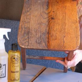 img 2 attached to Beeswax Furniture Polish and Conditioner: Orange Oil Infused. Effective Wood Floor Scratch Repair, Deep Nourishment for Hardwood, Cabinet Restoration and Protection - 16 Ounce