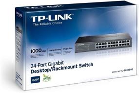 img 1 attached to 💪 TP-Link TL-SG1024D: Reliable, High-Speed 24-Port Gigabit Ethernet Unmanaged Switch for Plug and Play Efficiency, Desktop/Rackmount, Fanless Design, Limited Lifetime Warranty