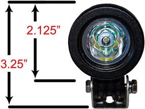 img 2 attached to 🚀 OZ-USA 1 Пара Мини-фар для трейла: Мощные LED-подсветки CREE для внедорожных мотоциклов и двухколесных спортивных велосипедов.