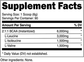 img 3 attached to 🥤 Премиум-порошок Nutricost BCAA 2:1:1 (без вкуса) - 90 порций высококачественных ветвистых аминокислот