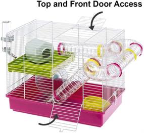 img 1 attached to Enhance Your Hamster's Habitat with Ferplast Hamster Cage: A Comprehensive Review