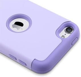 img 2 attached to 💜 ULAK iPod Touch 7 Case - Heavy Duty Protective Cover for Apple iPod Touch 5th/6th/7th Generation (2019) - Purple