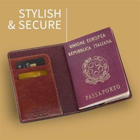 img 1 attached to Кожаная обложка для паспорта Италия