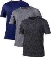 👕 yomover 3 pack men's workout t-shirts - short sleeve keep cool quick dry athletic running fishing sport gym home shirts for men logo