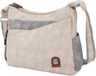 shoulder crossbody resistant messenger apricot women's handbags & wallets in hobo bags logo