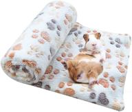 spring fever pet fleece blanket: soft and warm cover mat for hamsters, guinea pigs, rabbits, dogs, cats, chinchillas, hedgehogs, and small animals - ideal cage accessory and hideout logo