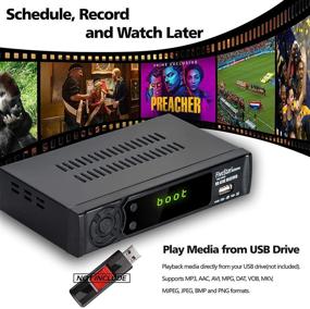 img 2 attached to 📺 High Definition 1080P ATSC Digital Tuner Box by Five Star Converter - Supports PVR Recording, Live TV Shows, Multimedia Playback, H.264 Video Decoding, Infrared Search, Free Local TV Channels