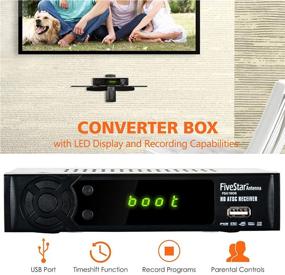 img 1 attached to 📺 High Definition 1080P ATSC Digital Tuner Box by Five Star Converter - Supports PVR Recording, Live TV Shows, Multimedia Playback, H.264 Video Decoding, Infrared Search, Free Local TV Channels