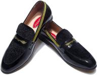 👞 ultimate sophistication: xqwfh loafers smoking slippers - perfect for wedding or formal occasions, mens shoes logo