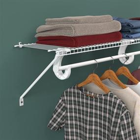 img 2 attached to 🗄️ ClosetMaid White 5629 Support for SuperSlide Hanging Bar: Efficient Storage Solution, Compact Size