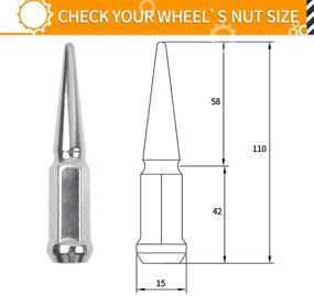 img 3 attached to 🔧 Миккуппа шиповые гайки 14x1.5: высокая производительность и надежность